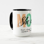 She Is Mom Mug Tasse (Vorderseite Links)