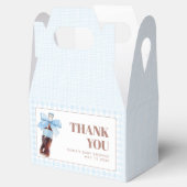 She Is Ready to Pop Blue Soda Pop Baby Shower Geschenkschachtel (Geöffnet)