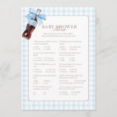 She Is Ready to Pop Blue Trivia Game Card Hinweiskarte (Vorderseite)