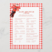 She Is Ready to Pop Red Trivia Game Card Hinweiskarte (Vorderseite)