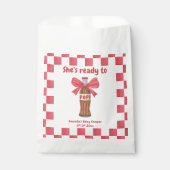 She is Ready to Pop Soda Bottle Baby Shower Geschenktütchen (Vorderseite)