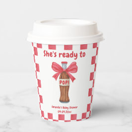 She is Ready to Pop Soda Bottle Baby Shower Pappbecher