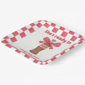 She is Ready to Pop Soda Bottle Baby Shower Pappteller (Gewinkelt)