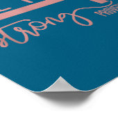 She Is Strong Proverbs 31_25 Shirt Poster (Ecke)