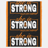 SHE IS STRONG...RSD/CRPS FLEECEDECKE (Vorderseite)