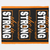 SHE IS STRONG...RSD/CRPS FLEECEDECKE (Vorderseite (Horizontal))