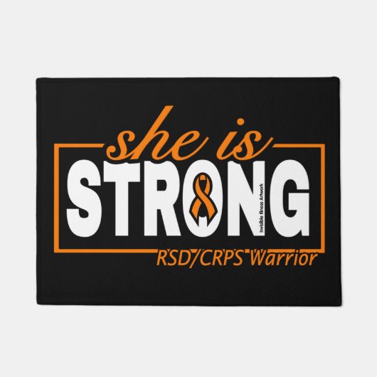 SHE IS STRONG...RSD/CRPS FUßMATTE (Vorderseite)