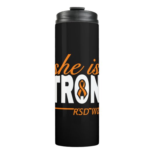 SHE IS STRONG... THERMOSBECHER (Vorderseite)