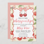 She Is The Cherry On Top Invitation Einladung (Vorne/Hinten)
