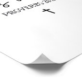 She Is Worthy Proverbs 31_25 Christian Boho Bible  Poster (Ecke)