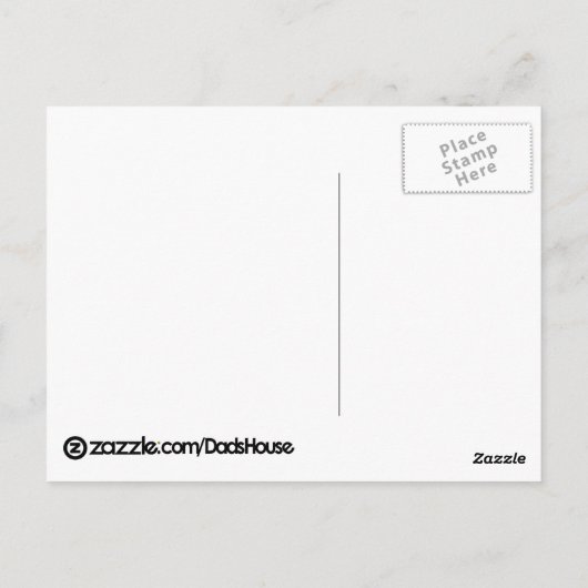 She Kicked Postkarte (Rückseite)