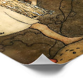 "She Kissing the Bären" von John Bauer Poster (Ecke)