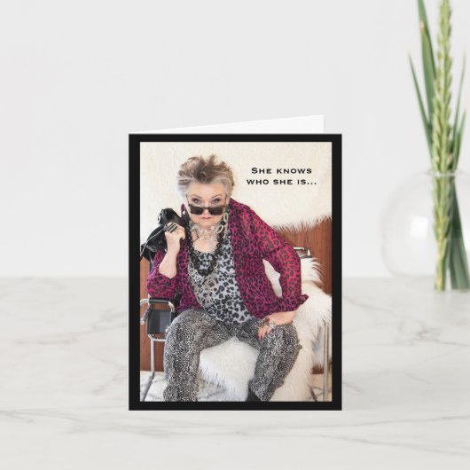 She Know Who She Is Karte (Vorderseite)