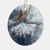 "She Leaps" Art Ornament (Links)