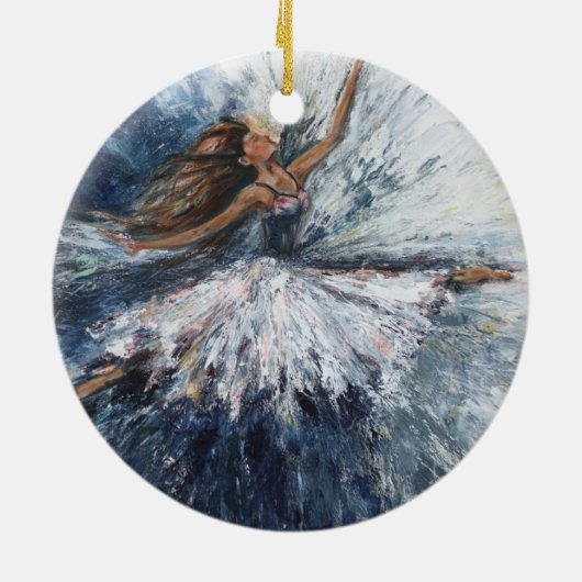 "She Leaps" Art Ornament (Hinten)