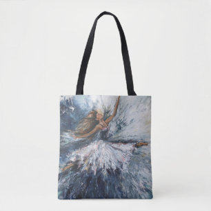 "She Leaps" Art Tote Bag Tasche
