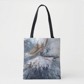 "She Leaps" Art Tote Bag Tasche