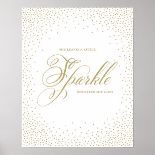 She Leaves a Little Sparkle - Premiumd Canvas Poster