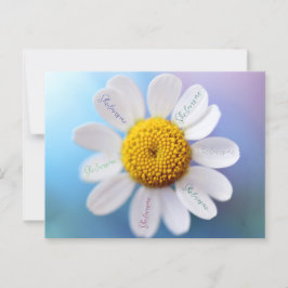 "She Lieben Me" Daisy Postcard Postkarte