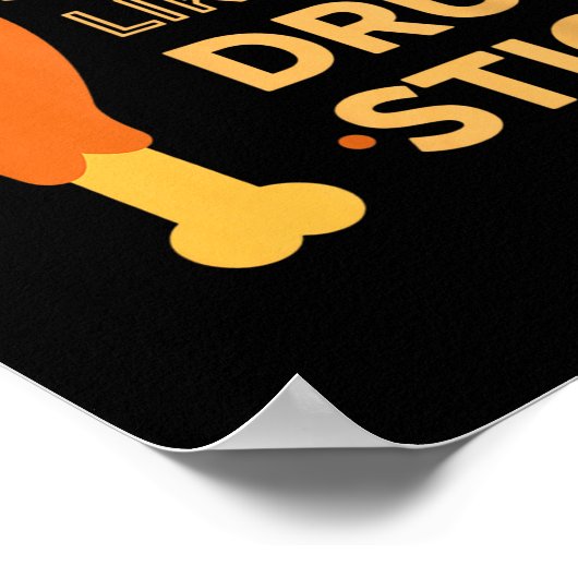 She Likes My Drum Stick Funny Couple Matching Than Poster (Ecke)