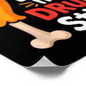 She Likes My Drum Stick Funny Foodie Humor Summer Poster (Ecke)