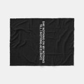 She Nothing On My Nothing Till I Nothing Funny Say Fleecedecke (Vorderseite (Horizontal))