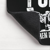 She Only Purrs When I'm On Top Funny Motorcycle Ri Mousepad (Ecke)