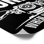 She Only Purrs When I'm On Top Funny Motorcycle Ri Poster (Ecke)