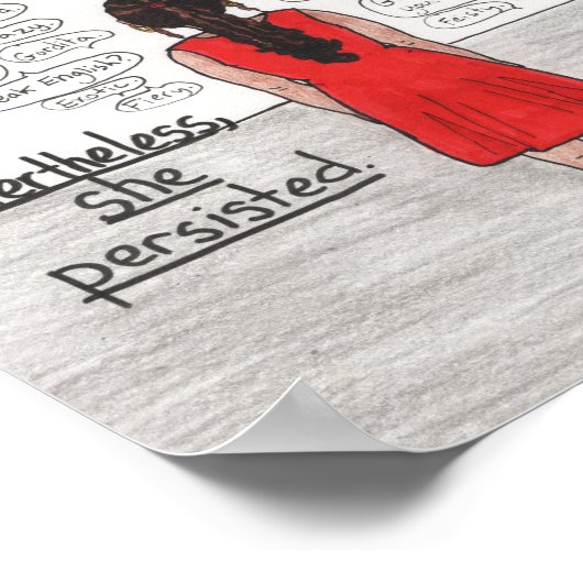She Persisted (Latina) Poster (Ecke)