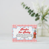 She Ready Pop Soda Baby Shower Windel-Raffle Begleitkarte (Stehend Vorderseite)