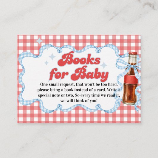 She Ready Pop Soda Baby Shower Windel-Raffle Begleitkarte (Vorderseite)