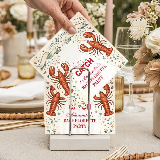 She’s a Catch Nautical Bachelorette Serviette