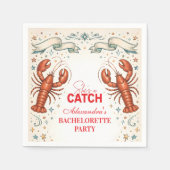 She’s a Catch Nautical Bachelorette Serviette (Vorderseite)