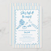 She’s Fresh Off the Market Bridal Shower  Einladung (Vorne/Hinten)