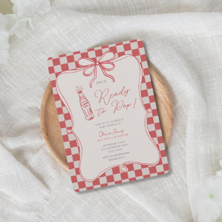 She’s ready to pop baby shower einladung