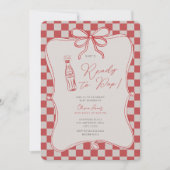 She’s ready to pop baby shower einladung (Vorderseite)