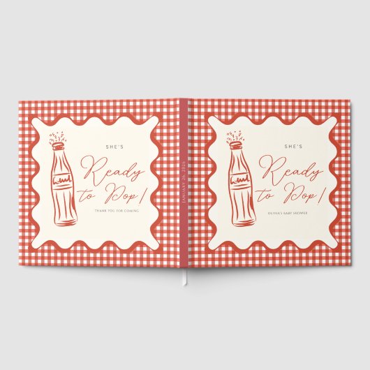 She’s ready to pop baby shower gästebuch (Voll)