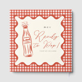 She’s ready to pop baby shower gästebuch (Rückseite)