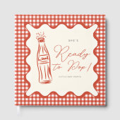 She’s ready to pop baby shower gästebuch (Vorderseite)