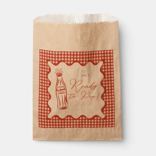 She’s ready to pop baby shower geschenktütchen (Vorderseite)