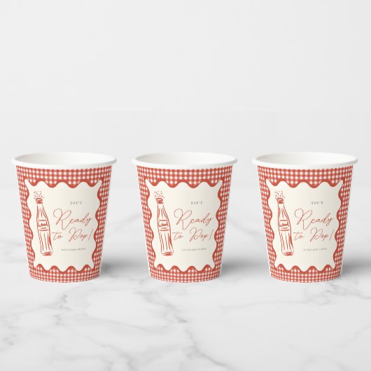 She’s ready to pop baby shower pappbecher (Multi)