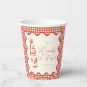 She’s ready to pop baby shower pappbecher (Vorderseite)