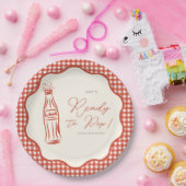 She’s ready to pop baby shower pappteller (Party)