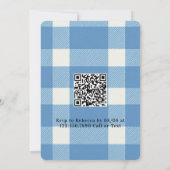 She’s Ready To Pop Boy Baby Shower Einladung (Rückseite)