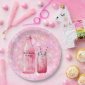 She’s Ready To Pop Girl Baby Shower Pappteller (Party)