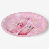 She’s Ready To Pop Girl Baby Shower Pappteller (Schrägansicht)