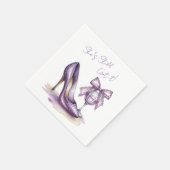 She’s Still Got It Purple High Heel Birthday Party Serviette (Ecke)