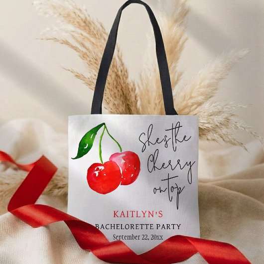 She’s the Cherry on Top 🍒 Bachelorette Party Tasche