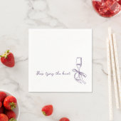 She’s Tying the Knot Elegant Bridal Shower  Serviette (Beispiel)