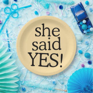 She Said Yes!!!!! | Engagement Celebration Design Pappteller